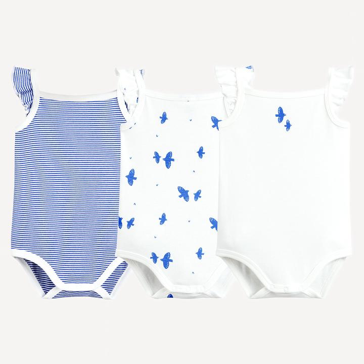 Actual product image La Redoute Collections 3 ärmellose Bodys (74)