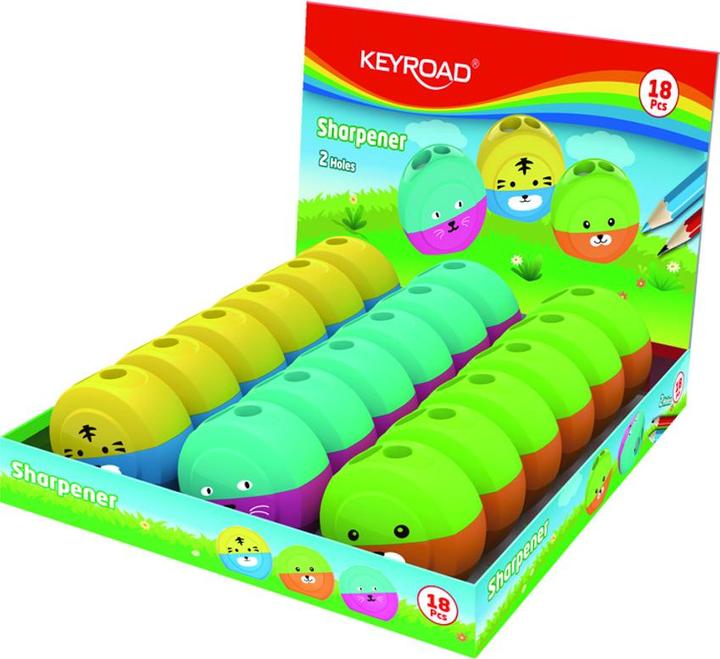 Keyroad Speedy snail spitzer, kunststoff, doppelt, display, farbmischung