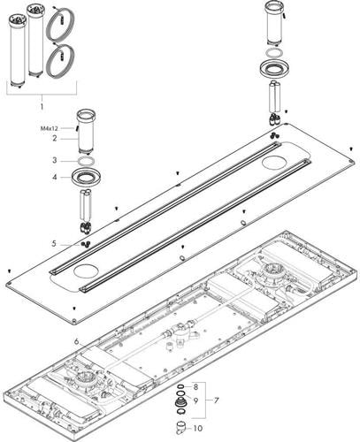Produktbild Axor ShowerSolutions ShowerHeaven 1200/300 4jet, ohne Beleuchtung (30 l/min)