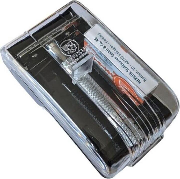 Actual product image Merkur 33C Rasierhobel mit Etui und 10 Klingen