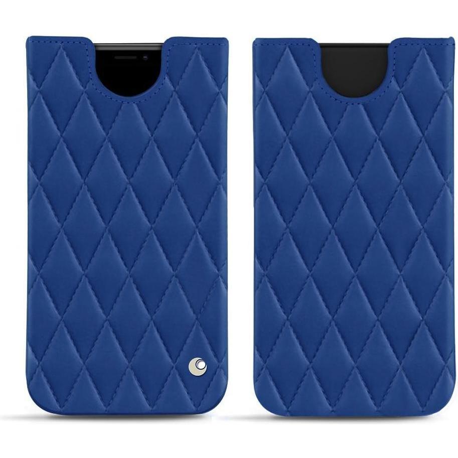 Noreve Lederschutzhülle (Apple iPhone XR), Smartphone Hülle, Blau