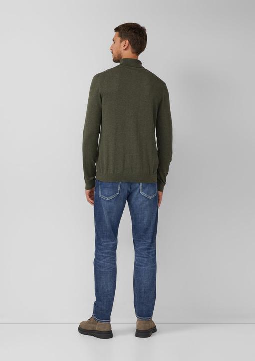 Produktbild s.Oliver Strickpullover Rollkragenpullover aus reiner Baumwolle (XXL)