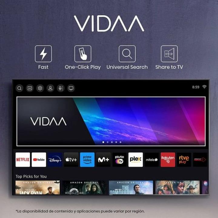 Actual product image Hisense 43E7KQ (43", QLED, 4K, 2023)
