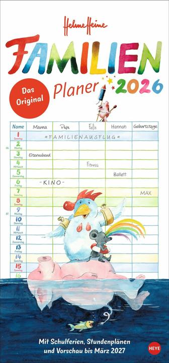 Produktbild Heye Familienplaner (21 x 45 cm)