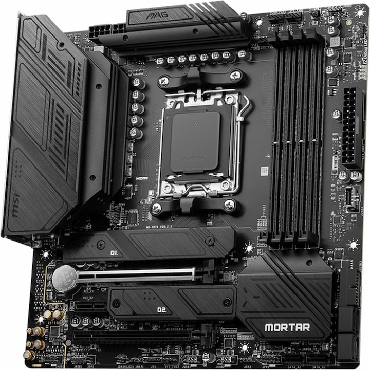 Produktbild MSI MAG B650M Mortar WIFI (AM5, AMD B650, mATX)
