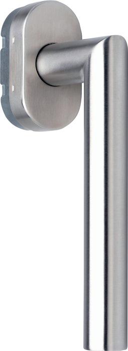 Deni Window handle stainless steel matt 20-40 mm mitre shape