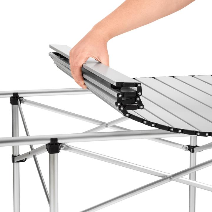Actual product image tectake Camping folding table