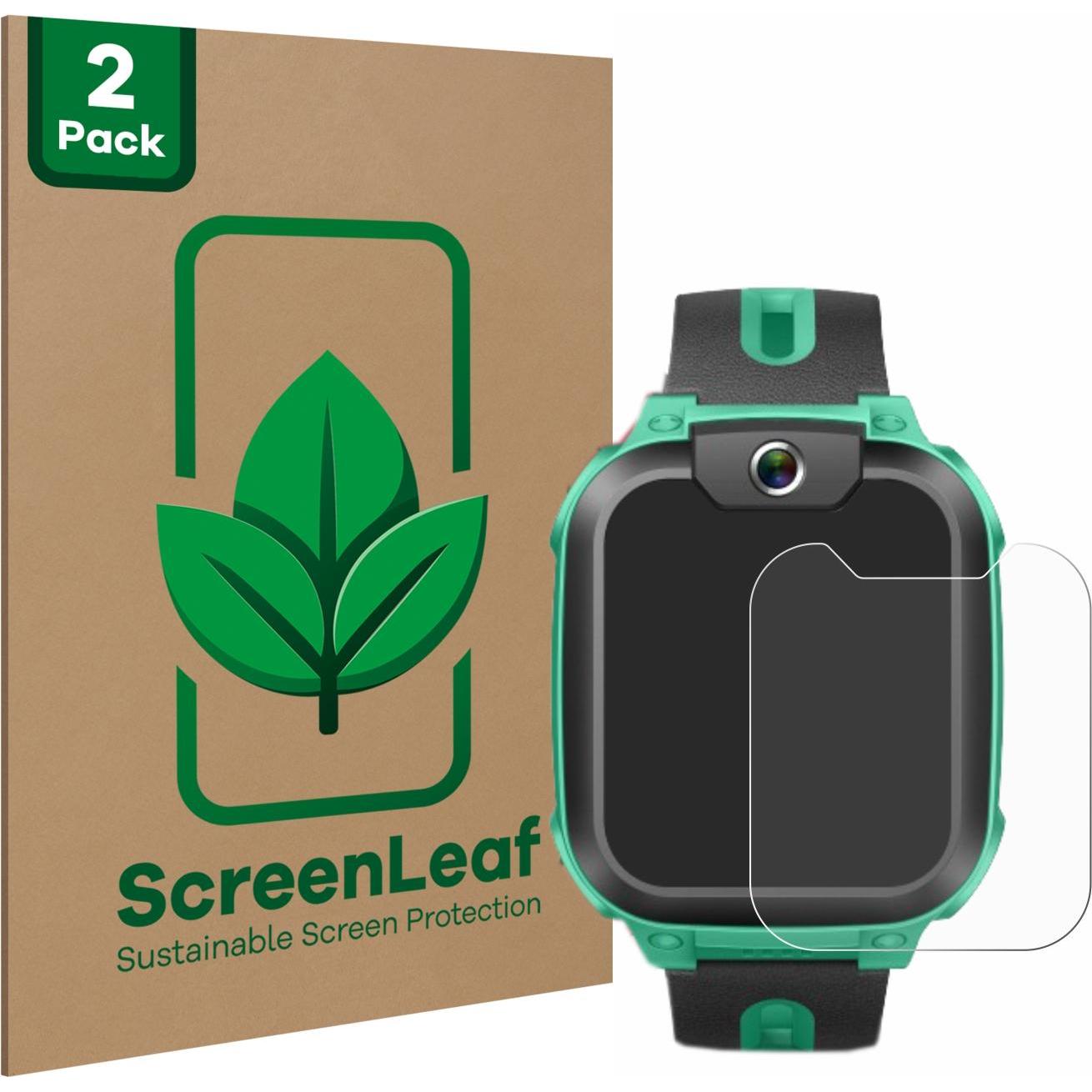 ScreenLeaf Schutzfolie nachhaltiger Displayschutz Displayschutzfolie Folie Klar Transparent, Smartwatch Schutzfolie, Tra...