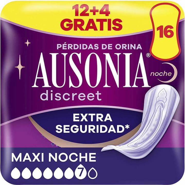 Immagine prodotto Ausonia Discreet Maxi 12 assorbenti igienici Noche (16 x)