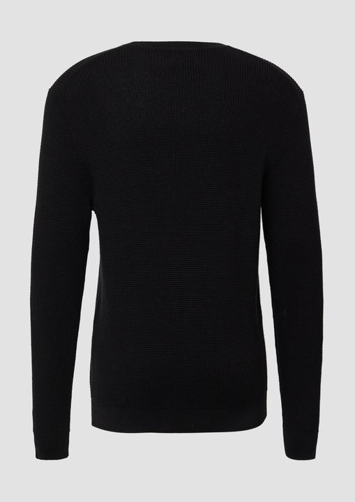 Produktbild s.Oliver Strickpullover Strukturmikx-Pullover aus reiner Baumwolle (L)