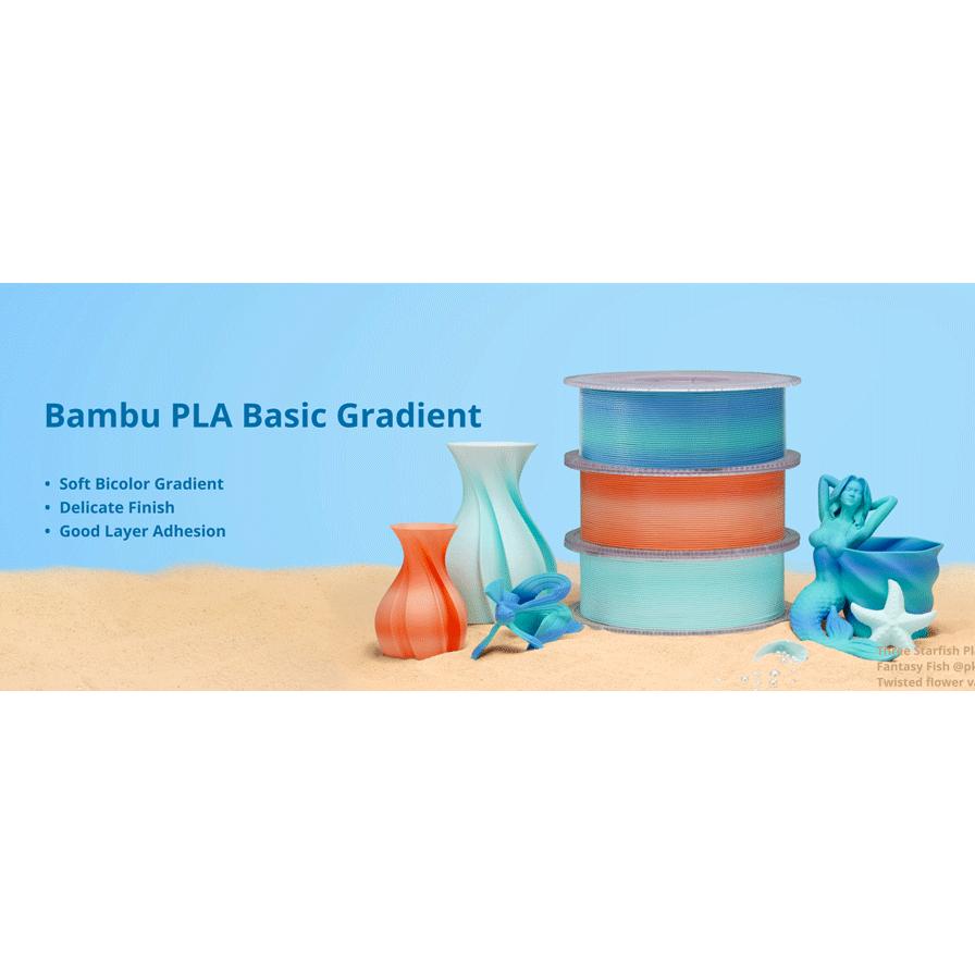 Thumbnail - Bambu Lab Filament PLA Gradient Blueberry Bubblegum 1kg (PLA, 1.75 mm, 1000 g, Mehrfarbig), 3D Filament, Mehrfarbig