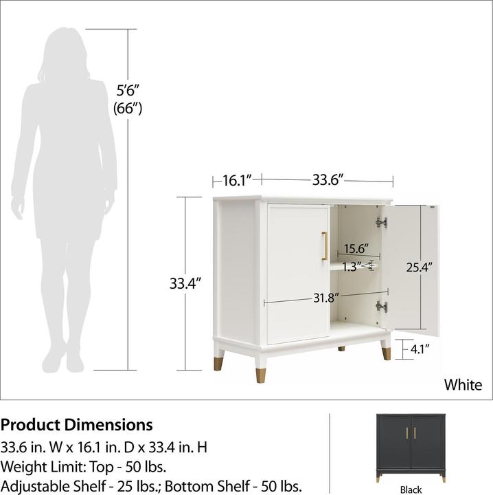 Image du produit CosmoLiving Westerleigh (84 x 40 x 84 cm)