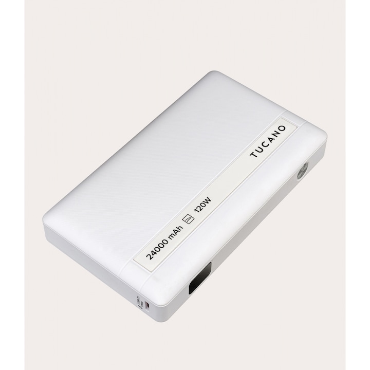 Produktbild Tucano Power bank for laptop, 24000 mAh, Weiss (24000 mAh, 120 W)