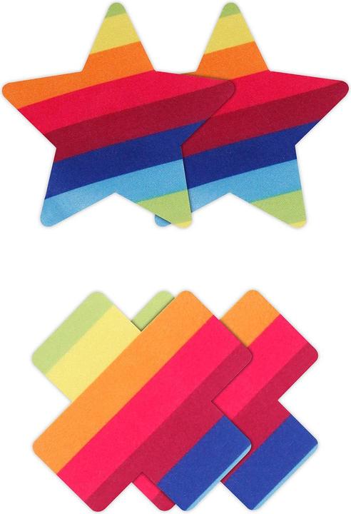 Image du produit NS Novelties Pasties Cross & Star 2 Pairs