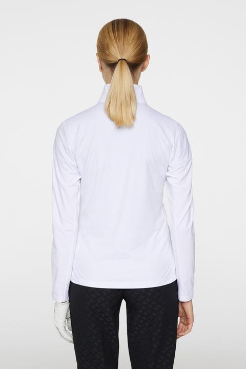 Produktbild J. Lindeberg Lauryn Quarter Zip Mid Layer Damen Weiss (S)