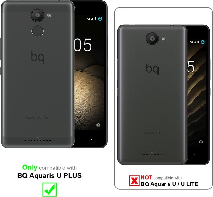 Produktbild Cadorabo Displayschutzglas (1 Stück, BQ Aquaris U Plus)