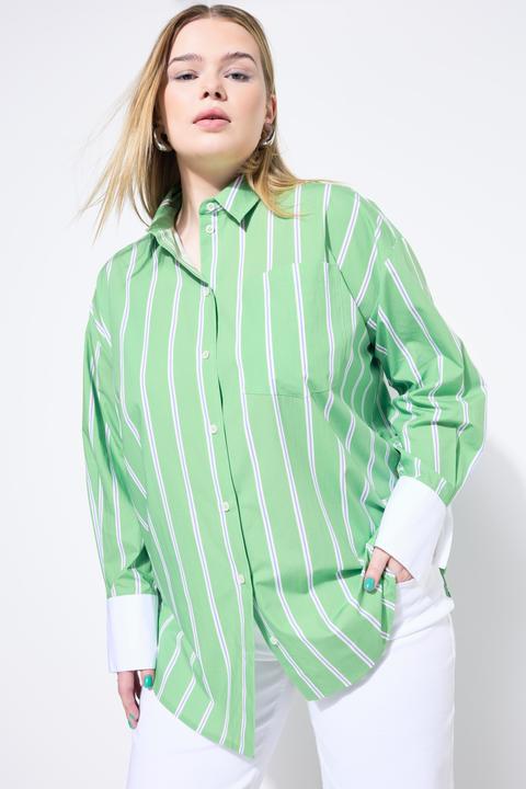 Produktbild Studio Untold Hemdbluse, oversized, Streifen, Langarm (60)