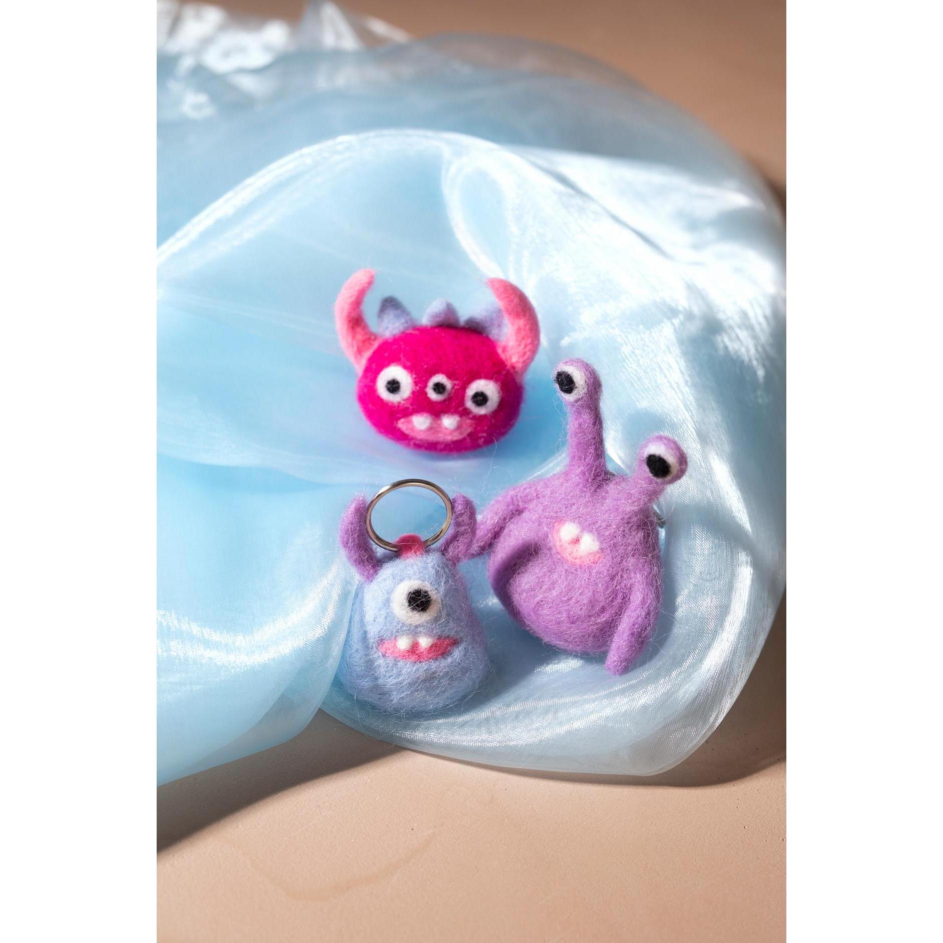 Thumbnail - Creativ Company Nadelfilzen Monster, Handarbeitsset, Mehrfarbig