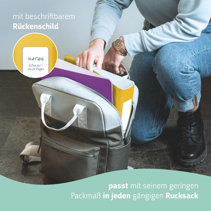 Produktbild Brunnen WAVE Ordner gelb Kunststoff 7,0 cm DIN A4 (A4, 70 mm, 1 Stk.)