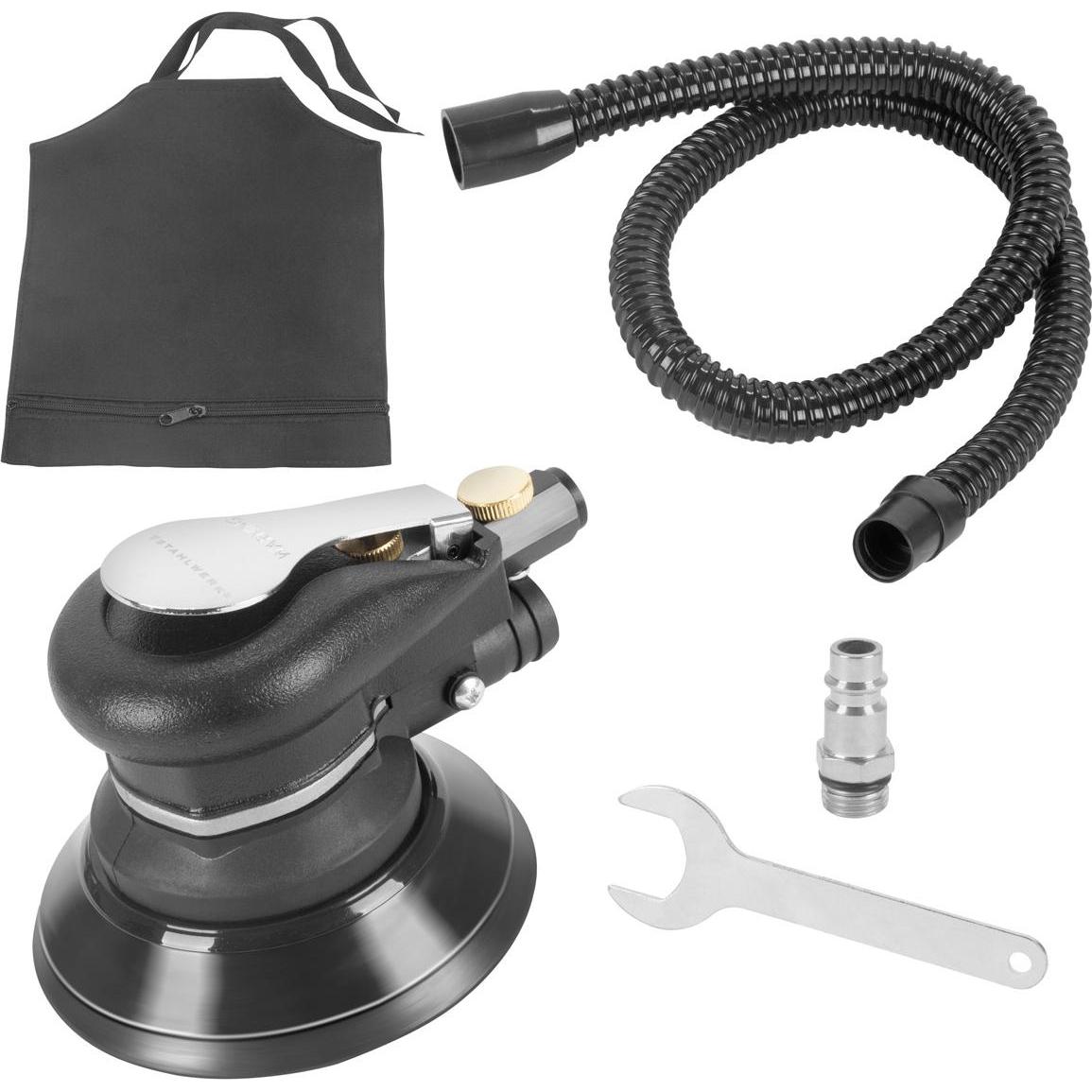 Stahlwerk, Schleifmaschine + Poliermaschine, Druckluft Exzenterschleifer DES-125 ST mit 125mm Schleifteller (Exzentersch...