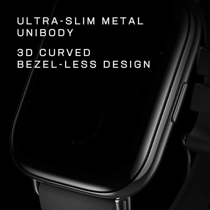 Actual product image Zepp E Smartwatch square Polar Night Black leather strap (43.30 mm)