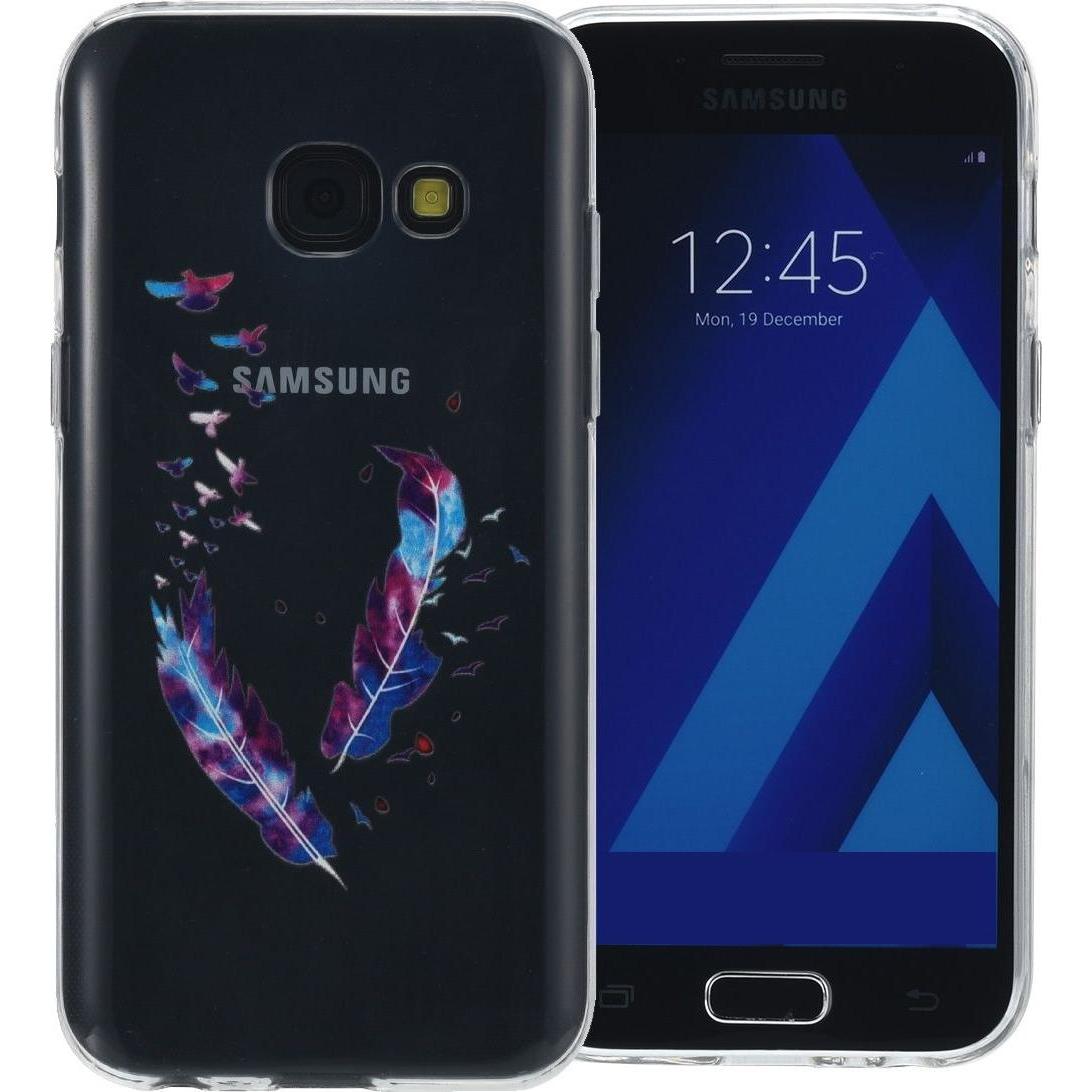 König Design Henna Cover für Samsung Galaxy S6 Case Schutz Hülle Rahmen Silikon Federn Bunt (Samsung Galaxy S6), Smartph...