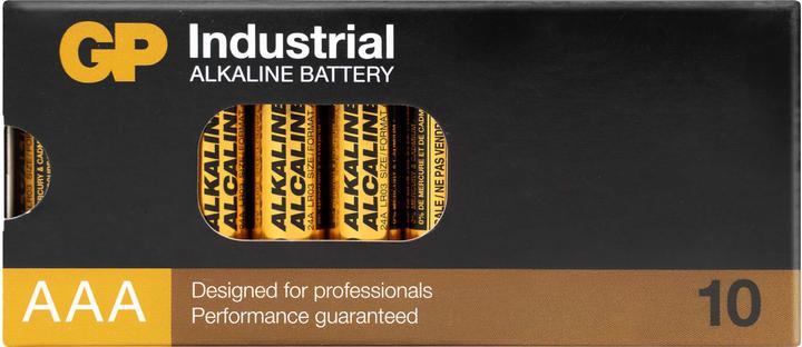 GP Batteries GP Batterie Alkaline, AAA, Micro, LR03, 1,5 V, Industrial, 10 Stück (10 Stk., AAA)