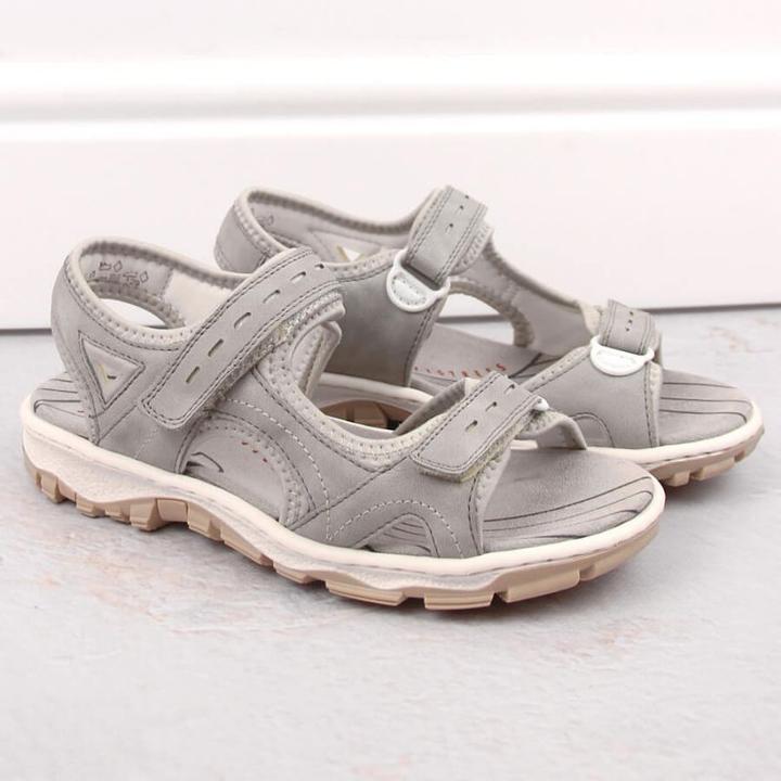 Actual product image Rieker Bequeme graue Damensandalen (40)