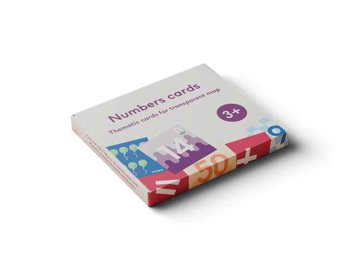Actual product image Primotoys Cubetto MINT Coding Ziffern Karten 123 für Transparente Matte ab 3 Jahren (Geeignet für Montessori) (3 years)