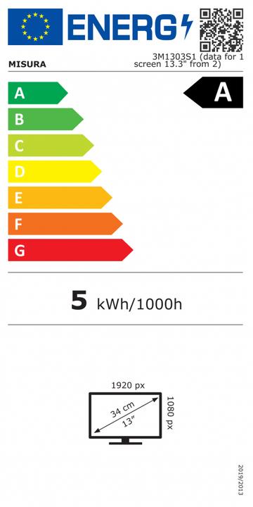 Energy Label Misura 3M1303S1 (1920 x 1080 pixels, 13.30")