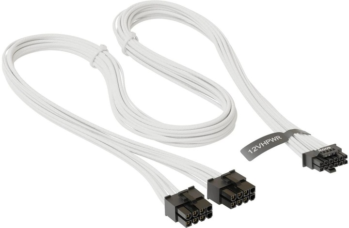 Actual product image Seasonic 12VHPWR Adapter cable 75 cm, White