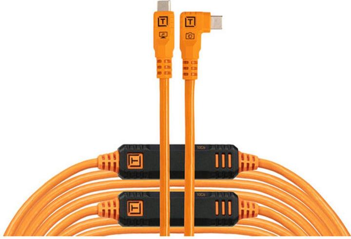 Actual product image Tether Tools LeverLock&Cable Kit Optima 10G rechts orange 9,2m