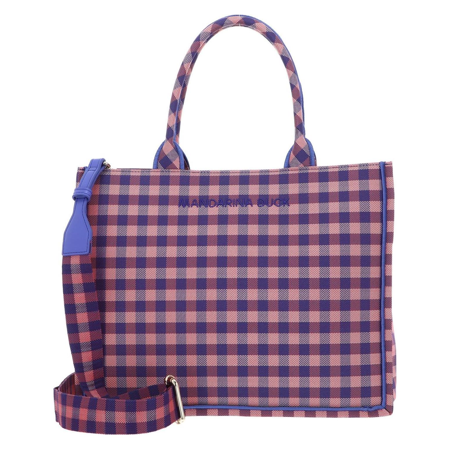 Mandarina Duck, Damen, Handtasche, Vichy Tote, Rosa