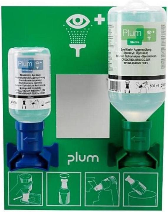 Plum Soluzione di risciacquo oculare a pH neutro 500 ml NaCl (Accessori per kit di primo soccorso)