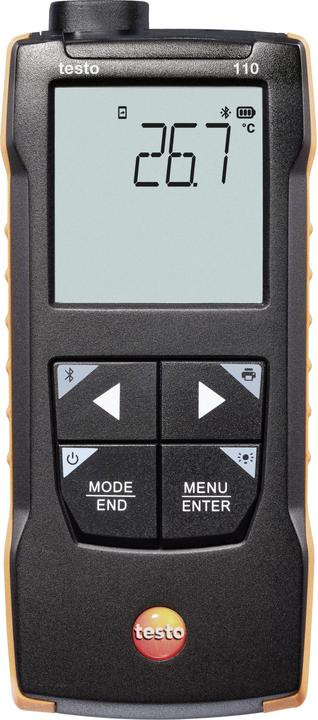 Testo 110 Temperatuurmeetinstrument -200 - +800 °C Sensortype NTC, Pt100