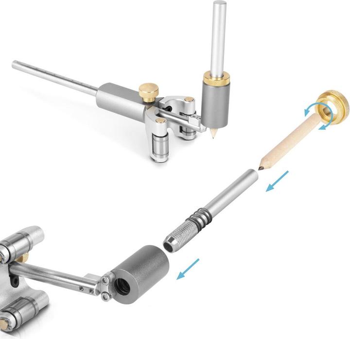 Produktbild Stahlwerk Anreisswerkzeug | Markierungswerkzeug | Markierungslehre | Streichmass (12 cm)