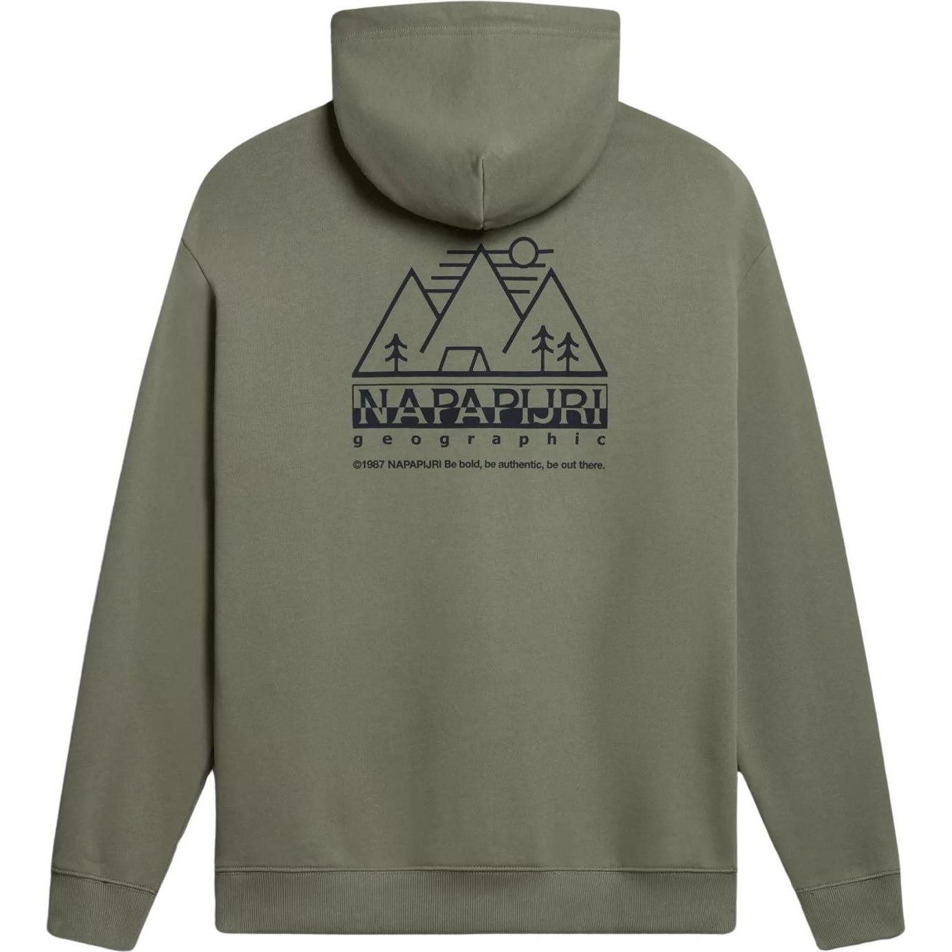 Thumbnail - Napapijri, Herren, Pullover, hoodie faber, Grün, (S)