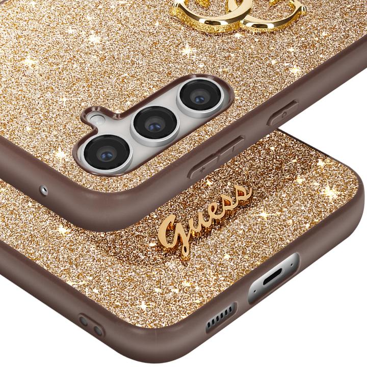 Produktbild Guess GUHCS23FEHG4SGD S23 FE S711 złoty/gold hardcase Glitter Script Big 4G (Samsung Galaxy S23 FE)