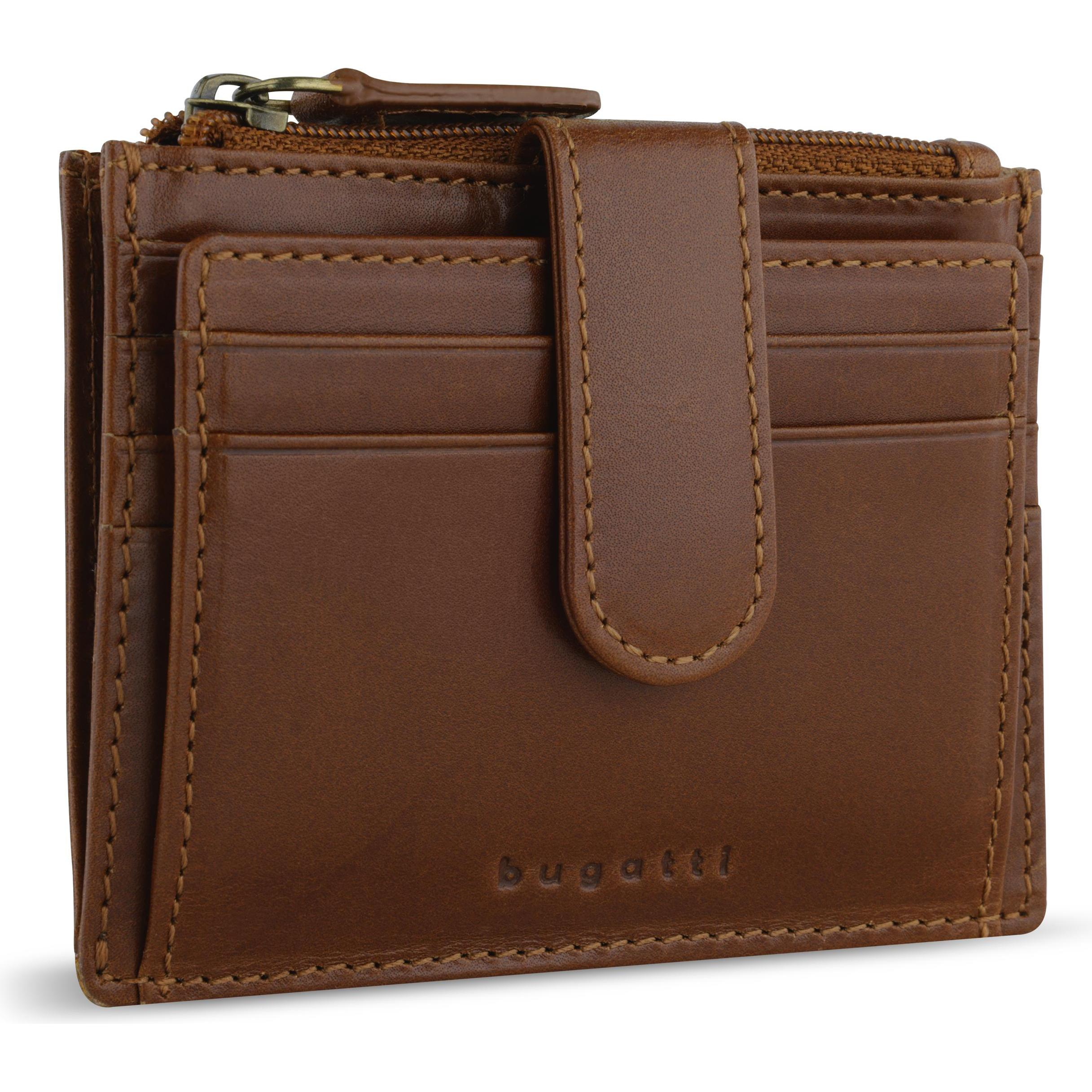 Bugatti, Herren, Portemonnaie, Geldbörse REMO, Braun