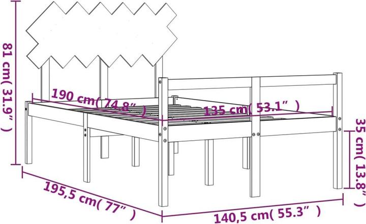Actual product image vidaXL Mitena (135 x 190 cm)