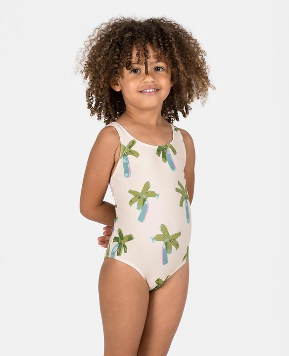 Image du produit Nabaiji Maillot de bain 1 pièce Bébé / Fille - beige imprimés palmiers