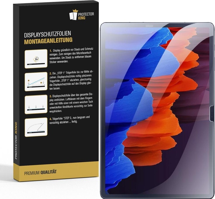 Actual product image Protectorking 4x 9H Panzerglas flexibel HD Klar (4 Piece, Galaxy Tab S8 Plus)