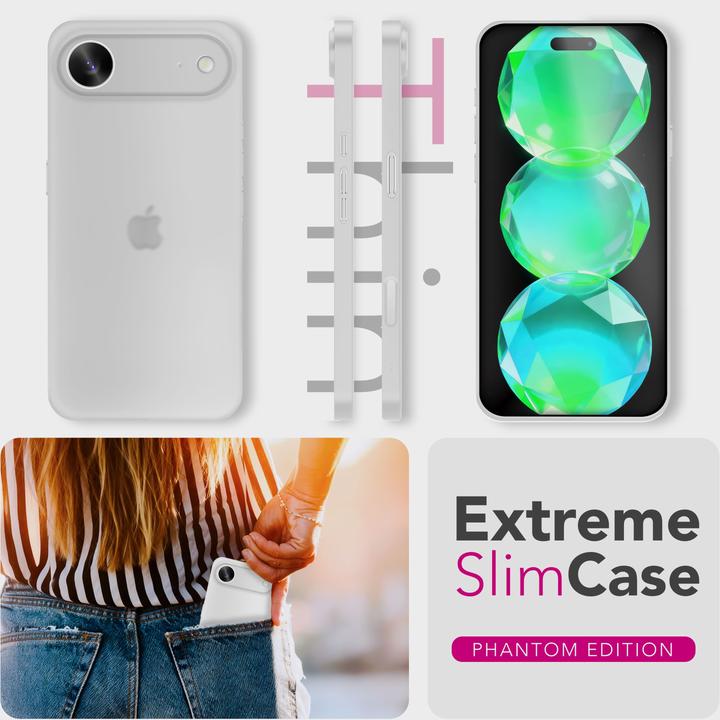 Produktbild Nalia Cover "Phantom" - 0,3mm Extrem Dünn & Leicht, Mattiert, Anti-Fingerprint Hülle - Ultra-Slim Hardcase (Apple iPhone 17 Pro)