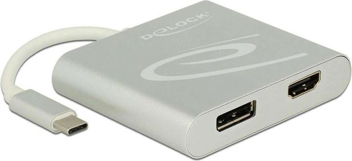 Produktbild Delock Monitor Splitter USB Typ-C zu HDMI & DP (DP, HDMI, 10 cm)