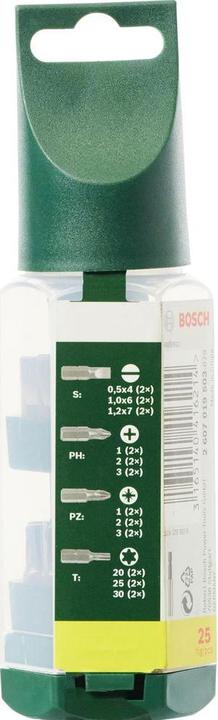 Actual product image Bosch Zubehör Screwdriver bit set Big-Bit, 25 pieces (Hexagon socket TX, Screw slot)