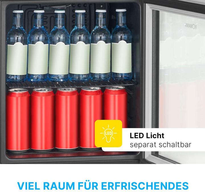 Actual product image Bomann Boma glass door refrigerator