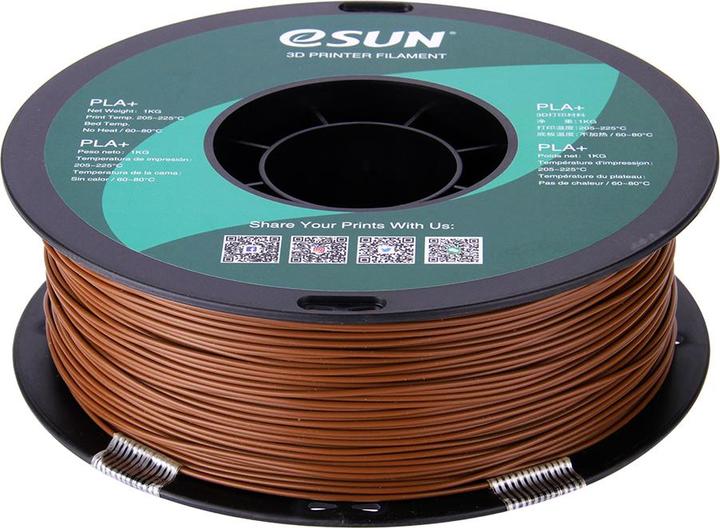 Immagine prodotto eSUN Filamento 3D PLA+ 1,75 mm marrone da 1 kg (PLA+, 1.75 mm, 1000 g, Marrone)