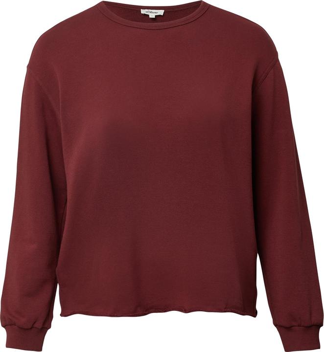 Produktbild s.Oliver Sweatshirt Sweatshirt im Relaxed Fit mit Rollsaum (54)