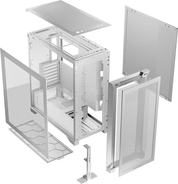 Produktbild Modecom Computergehäuse VOLCANO EXPANSE S MIDI White (mATX, Mini-ITX)