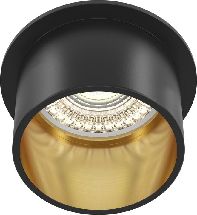 Image du produit Maytoni Reif Downlight, Luminaire encastré GU10 Noir, Or Douille de spot Ø68mm (GU10)